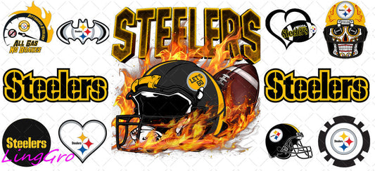 NFL 16oz UV DTF TRANSFER Libbey Glass Can Cup Wrap-KA-3192