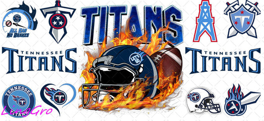 NFL 16oz UV DTF TRANSFER Libbey Glass Can Cup Wrap-KA-3196