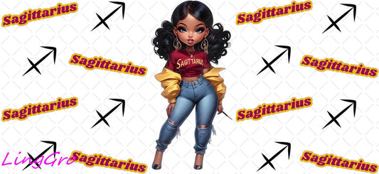 Zodiac 16oz UV DTF TRANSFER Libbey Glass Can Cup Wrap-KA 3200