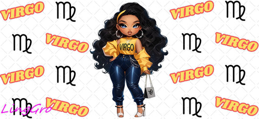 Zodiac 16oz UV DTF TRANSFER Libbey Glass Can Cup Wrap-KA 3207