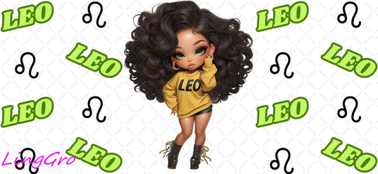 Zodiac 16oz UV DTF TRANSFER Libbey Glass Can Cup Wrap-KA 3212