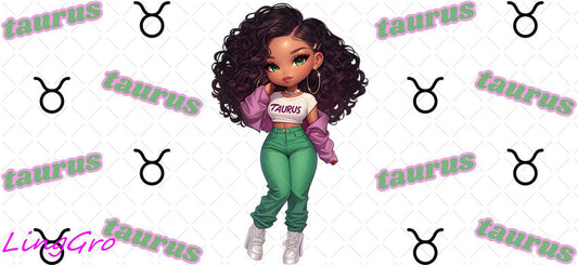 Zodiac 16oz UV DTF TRANSFER Libbey Glass Can Cup Wrap-KA 3219