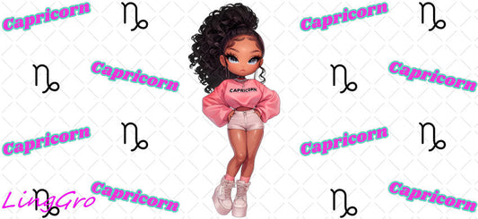 Zodiac 16oz UV DTF TRANSFER Libbey Glass Can Cup Wrap-KA 3228