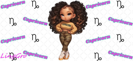 Zodiac 16oz UV DTF TRANSFER Libbey Glass Can Cup Wrap-KA 3230