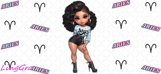 Zodiac 16oz UV DTF TRANSFER Libbey Glass Can Cup Wrap-KA 3231