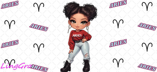 Zodiac 16oz UV DTF TRANSFER Libbey Glass Can Cup Wrap-KA 3233