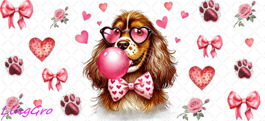 Valentine 16oz UV DTF TRANSFER Libbey Glass Can Cup Wrap-KA-3238