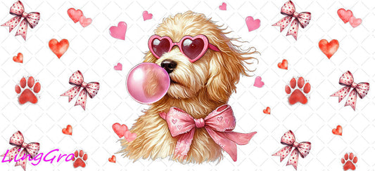 Valentine 16oz UV DTF TRANSFER Libbey Glass Can Cup Wrap-KA-3242