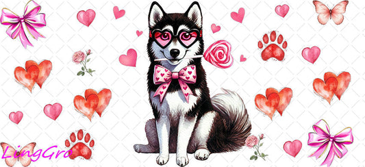 Valentine 16oz UV DTF TRANSFER Libbey Glass Can Cup Wrap-KA-3246