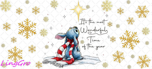 Christmas 16oz UV DTF TRANSFER Libbey Glass Can Cup Wrap-KA-3289