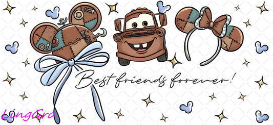 Disney Magic 16oz UV DTF TRANSFER Libbey Glass Can Cup Wrap-KA-3565