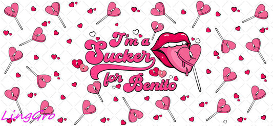 Valentine 16oz UV DTF TRANSFER Libbey Glass Can Cup Wrap KA-3933