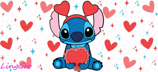 Valentine 16oz UV DTF TRANSFER Libbey Glass Can Cup Wrap KA-3937