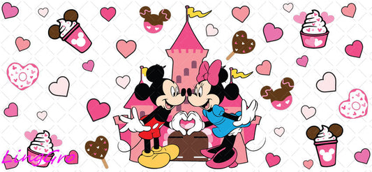 Valentine 16oz UV DTF TRANSFER Libbey Glass Can Cup Wrap KA-3950