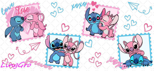 Valentine 16oz UV DTF TRANSFER Libbey Glass Can Cup Wrap KA-3951