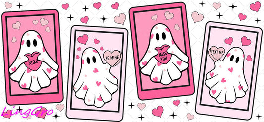 Valentine 16oz UV DTF TRANSFER Libbey Glass Can Cup Wrap KA-3963