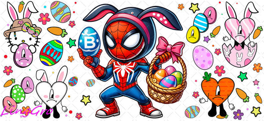 Easter 16oz UV DTF TRANSFER Libbey Glass Can Cup Wrap KA-4008