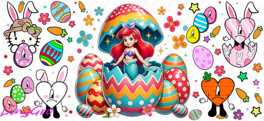 Easter 16oz UV DTF TRANSFER Libbey Glass Can Cup Wrap KA-4032