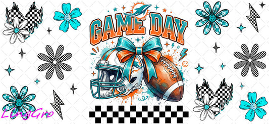 NFL 16oz UV DTF TRANSFER Libbey Glass Can Cup Wrap KA-4038