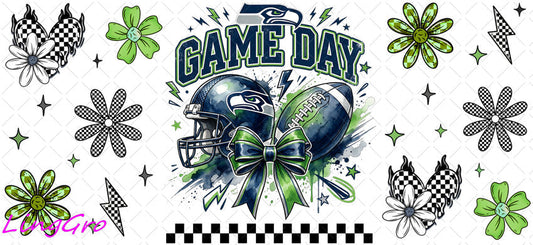 NFL 16oz UV DTF TRANSFER Libbey Glass Can Cup Wrap KA-4043