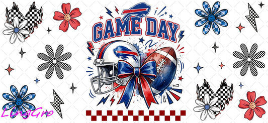 NFL 16oz UV DTF TRANSFER Libbey Glass Can Cup Wrap KA-4047