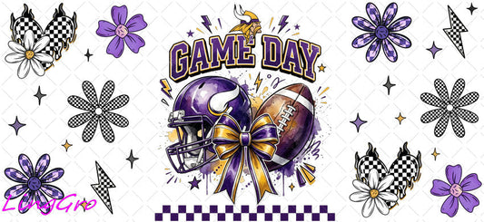 NFL 16oz UV DTF TRANSFER Libbey Glass Can Cup Wrap KA-4050