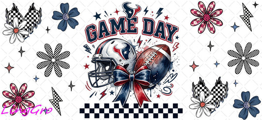 NFL 16oz UV DTF TRANSFER Libbey Glass Can Cup Wrap KA-4055