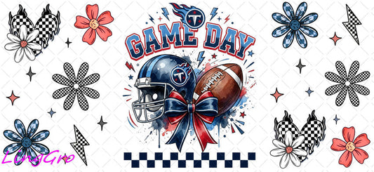 NFL 16oz UV DTF TRANSFER Libbey Glass Can Cup Wrap KA-4058