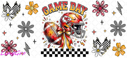 NFL 16oz UV DTF TRANSFER Libbey Glass Can Cup Wrap KA-4059