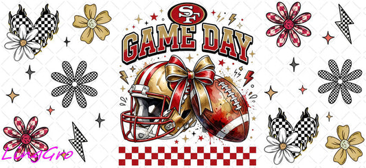 NFL 16oz UV DTF TRANSFER Libbey Glass Can Cup Wrap KA-4060