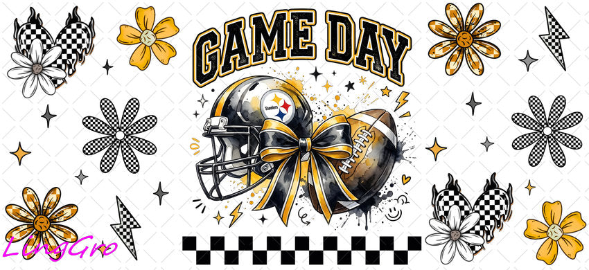 NFL 16oz UV DTF TRANSFER Libbey Glass Can Cup Wrap KA-4061