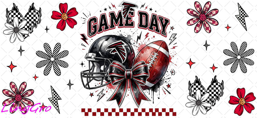 NFL 16oz UV DTF TRANSFER Libbey Glass Can Cup Wrap KA-4062