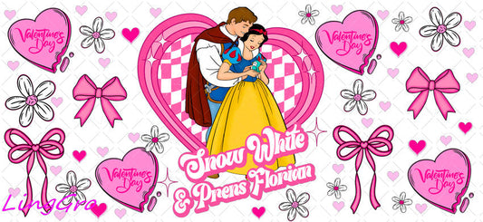 Valentine 16oz UV DTF TRANSFER Libbey Glass Can Cup Wrap KA-4065