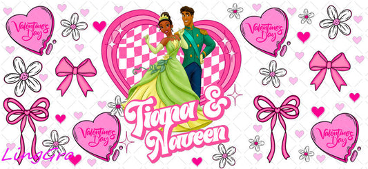 Valentine 16oz UV DTF TRANSFER Libbey Glass Can Cup Wrap KA-4068