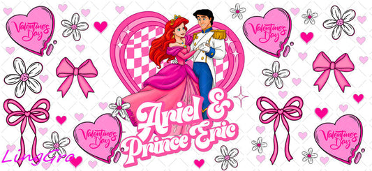 Valentine 16oz UV DTF TRANSFER Libbey Glass Can Cup Wrap KA-4069