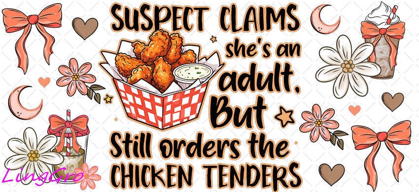 Suspect 16oz UV DTF TRANSFER Libbey Glass Can Cup Wrap KA-4089