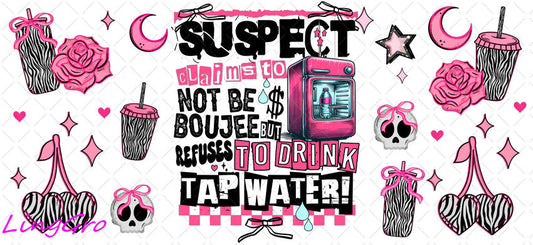 Suspect 16oz UV DTF TRANSFER Libbey Glass Can Cup Wrap KA-4091