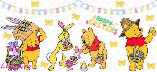 Easter 16oz UV DTF TRANSFER Libbey Glass Can Cup Wrap KA-4127