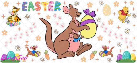 Easter 16oz UV DTF TRANSFER Libbey Glass Can Cup Wrap KA-4133