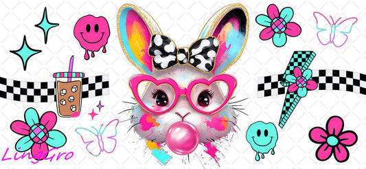 Easter 16oz UV DTF TRANSFER Libbey Glass Can Cup Wrap-KA 4149