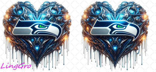 NFL 16oz UV DTF TRANSFER Libbey Glass Can Cup Wrap KA-4178