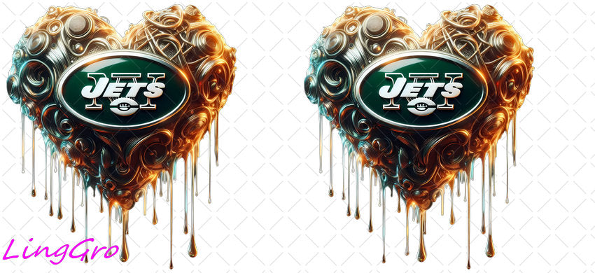 NFL 16oz UV DTF TRANSFER Libbey Glass Can Cup Wrap KA-4181