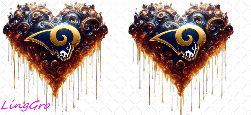 NFL 16oz UV DTF TRANSFER Libbey Glass Can Cup Wrap KA-4195