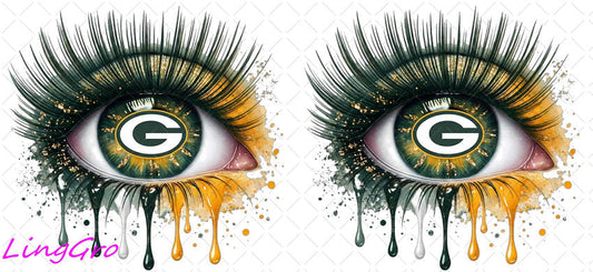 NFL Eye 16oz UV DTF TRANSFER Libbey Glass Can Cup Wrap KA-4202