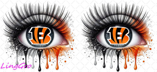 NFL Eye 16oz UV DTF TRANSFER Libbey Glass Can Cup Wrap KA-4204