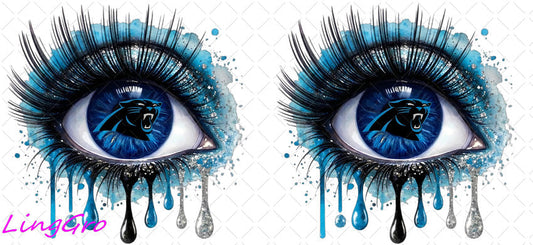 NFL Eye 16oz UV DTF TRANSFER Libbey Glass Can Cup Wrap KA-4205