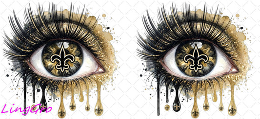 NFL Eye 16oz UV DTF TRANSFER Libbey Glass Can Cup Wrap KA-4230