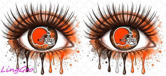 NFL Eye 16oz UV DTF TRANSFER Libbey Glass Can Cup Wrap KA-4231