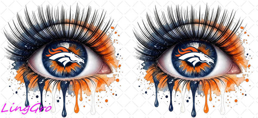 NFL Eye 16oz UV DTF TRANSFER Libbey Glass Can Cup Wrap KA-4233