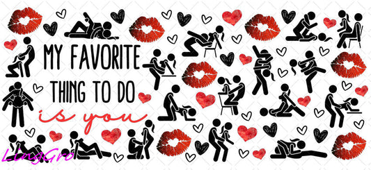 Valentine 16oz UV DTF TRANSFER Libbey Glass Can Cup Wrap-KA-542